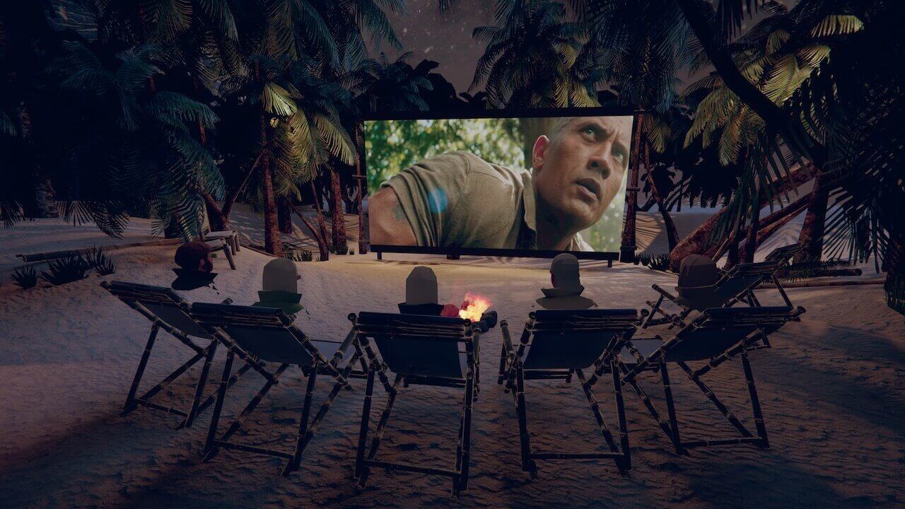 Plage au clair de lune
